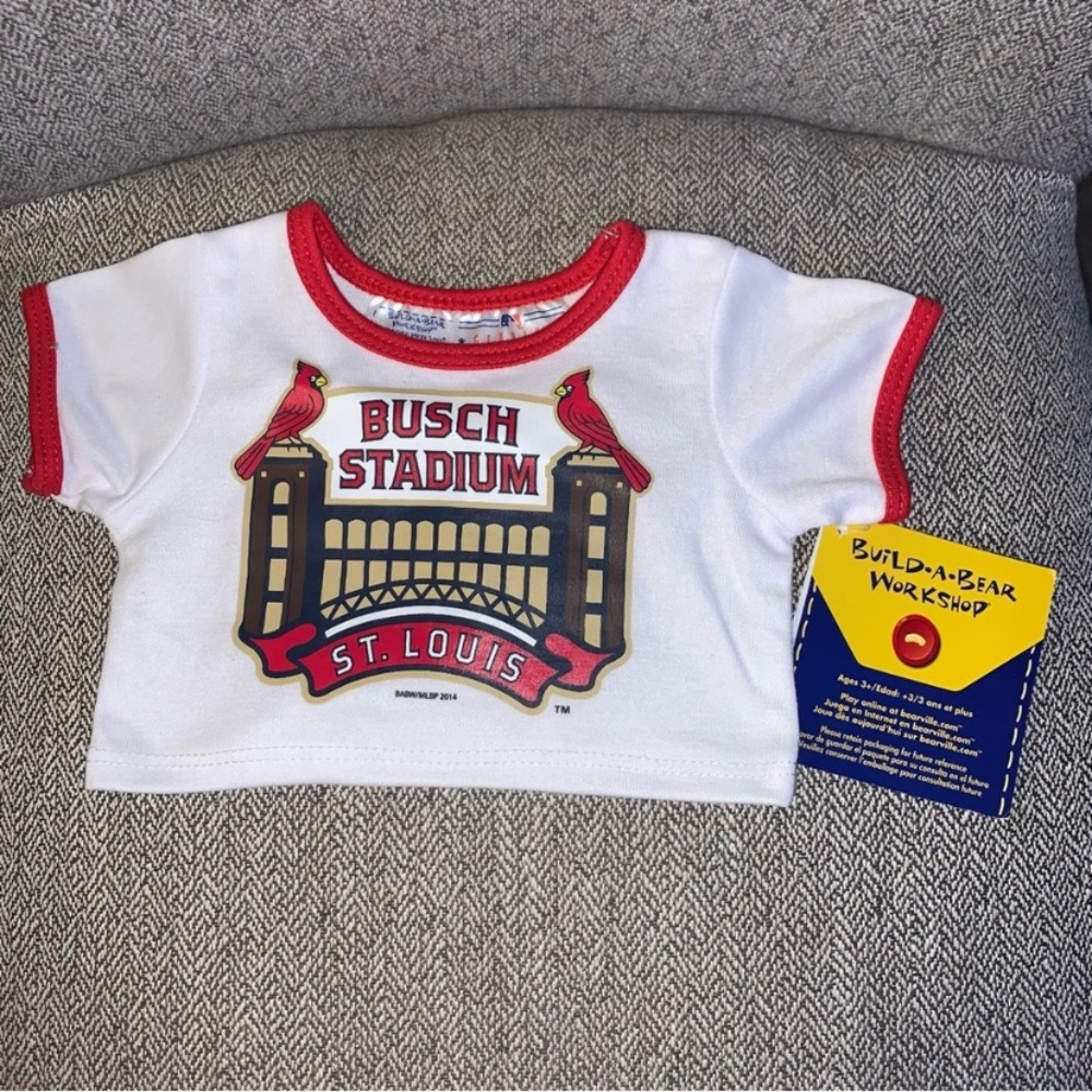 Build a Bear Workshop MLB Busch Stadium St Louis Cardinals RARE HTF VINTAGE BABW